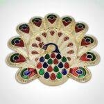 Haldi Kumkum Holder Peacock Shape