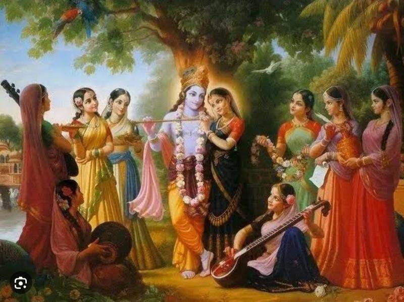 shri Krishna have 16108 wives?