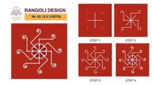 Starry Night Rangoli - 3*3